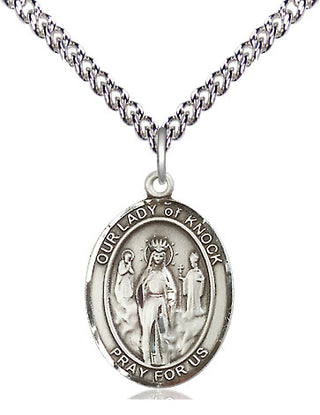 Sterling Silver Our Lady of Knock Medal | Medium | Engravable