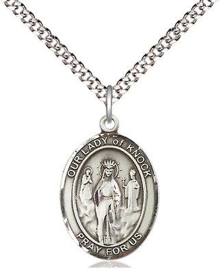 Sterling Silver Our Lady of Knock Medal | Medium | Engravable