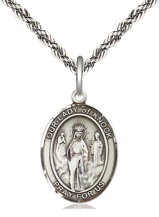 Sterling Silver Our Lady of Knock Medal | Medium | Engravable