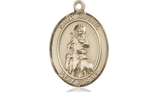 14kt Gold Saint Rachel Medal Engraved Catholic Saint Jewelry