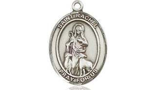 Sterling Silver Saint Rachel Medal Religious Jewelry Engraved Catholic Saint Jewelry