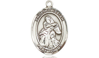 Pewter Saint Isaiah Medal Engraved Catholic Saint Jewelry