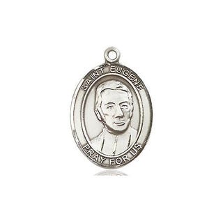 Pewter Saint Eugene de Mazenod Medal Engraved Catholic Saint Jewelry