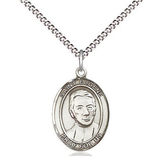 Pewter Saint Eugene de Mazenod Medal Religious Jewelry Engraved Catholic Saint Jewelry