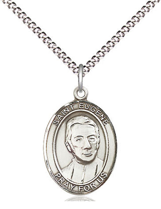 Sterling Silver Saint Eugene de Mazenod Medal Religious Jewelry Engraved Catholic Saint Jewelry