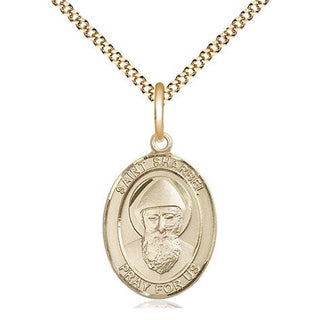 14kt Gold Filled Saint Sharbel Medal Religious Jewelry Engraved Catholic Saint Jewelry