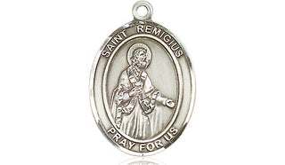 Sterling Silver Saint Remigius of Reims Medal Religious Jewelry Engraved Catholic Saint Jewelry
