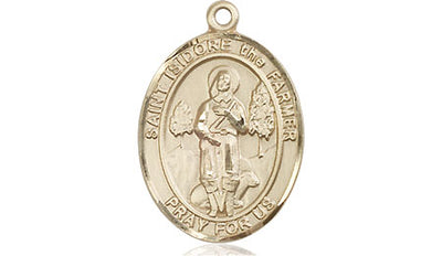 14kt Gold Filled St. Isidore the Farmer Medal | Medium | Engravable