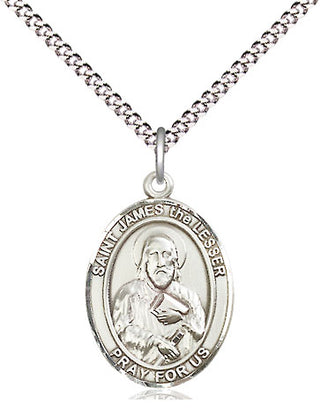Pewter Saint James the Lesser Medal Religious Jewelry Engraved Catholic Saint Jewelry