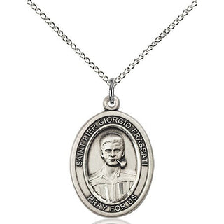 Sterling Silver Blessed Pier Giorgio Frassati Medal Religious Jewelry Engraved Catholic Saint Jewelry