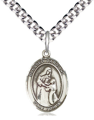 Pewter Blessed Caroline Gerhardinger Medal Religious Jewelry Engraved Catholic Saint Jewelry