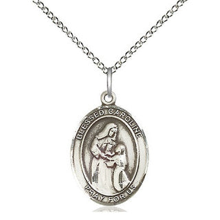 Sterling Silver Blessed Caroline Gerhardinger Medal Religious Jewelry Engraved Catholic Saint Jewelry