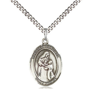 Sterling Silver Blessed Caroline Gerhardinger Medal Religious Jewelry Engraved Catholic Saint Jewelry