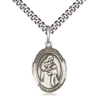 Sterling Silver Blessed Caroline Gerhardinger Medal Religious Jewelry Engraved Catholic Saint Jewelry