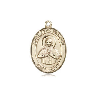 14kt Gold Filled Saint John Vianney Medal Engraved Catholic Saint Jewelry
