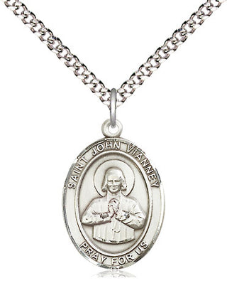 Sterling Silver Saint John Vianney Medal Religious Jewelry Engraved Catholic Saint Jewelry