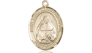 14kt Gold Filled Marie Magdalen Postel Medal Engraved Catholic Saint Jewelry