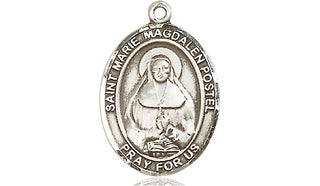Pewter Marie Magdalen Postel Medal Engraved Catholic Saint Jewelry