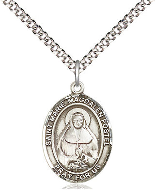 Pewter Marie Magdalen Postel Medal Religious Jewelry Engraved Catholic Saint Jewelry