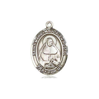 Sterling Silver Marie Magdalen Postel Medal Engraved Catholic Saint Jewelry
