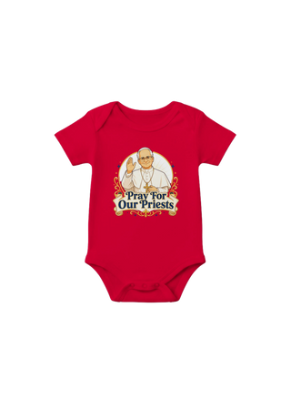 'Pray for Our Priests' Baby Onesie - view 3