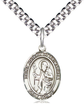 Pewter St. Joseph of Arimathea Medal | Medium | Engravable