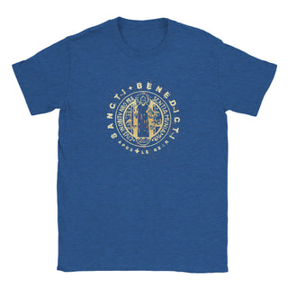 St. Benedict Medal Distressed Gold T-Shirt - view 12