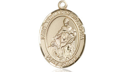 14kt Gold Filled St. Thomas of Villanova Medal | Medium | Engravable