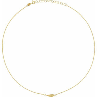 14K Yellow Angel Wing 16-18" Necklace