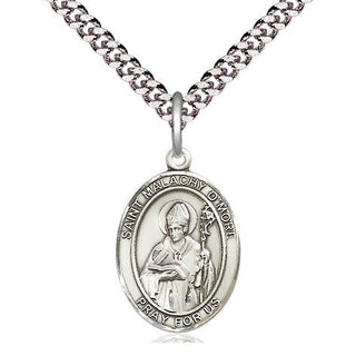 Pewter Saint Malachy O'More Medal Religious Jewelry Engraved Catholic Saint Jewelry