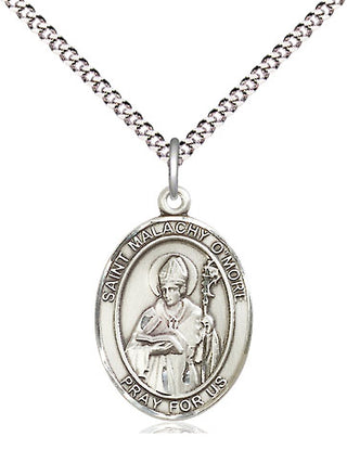 Sterling Silver Saint Malachy O'More Medal Religious Jewelry Engraved Catholic Saint Jewelry
