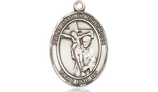Sterling Silver Saint Paul of the Cross Medal Religious Jewelry Engraved Catholic Saint Jewelry