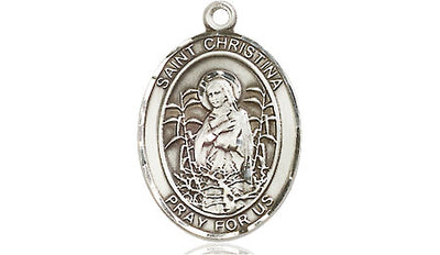 Pewter St. Christina the Astonishing Medal | Medium | Engravable