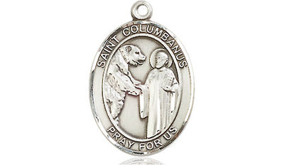 Sterling Silver St. Columbanus Medal | Medium | Engravable