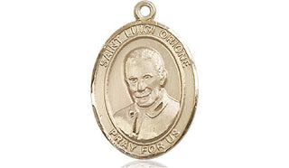 14kt Gold Filled Saint Luigi Orione Medal Engraved Catholic Saint Jewelry