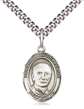 Pewter Saint Hannibal Medal Religious Jewelry Engraved Catholic Saint Jewelry