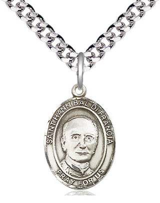 Pewter Saint Hannibal Medal Religious Jewelry Engraved Catholic Saint Jewelry