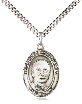 Pewter Saint Hannibal Medal Religious Jewelry Engraved Catholic Saint Jewelry