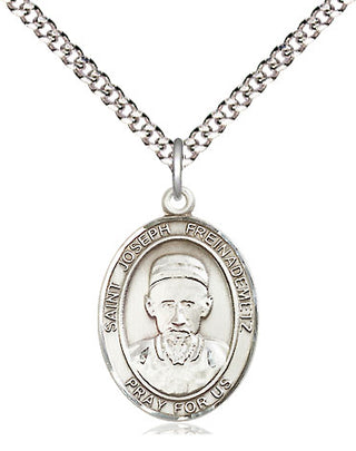 Pewter Saint Joseph Freinademetz Medal Religious Jewelry Engraved Catholic Saint Jewelry