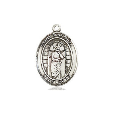 Pewter St. Matthias the Apostle Medal | Medium | Engravable