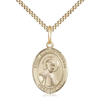 14kt Gold Filled Saint Edmund Campion Medal Religious Jewelry Engraved Catholic Saint Jewelry