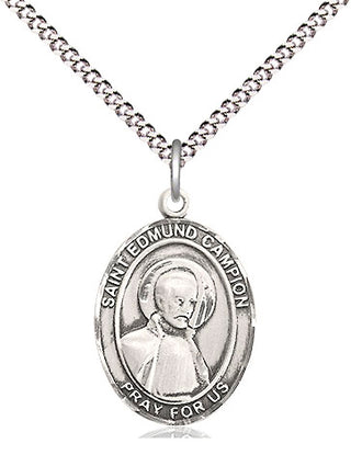 Pewter Saint Edmund Campion Medal Religious Jewelry Engraved Catholic Saint Jewelry