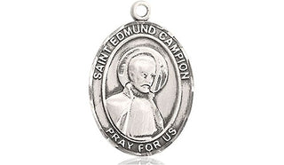 Sterling Silver Saint Edmund Campion Medal Religious Jewelry Engraved Catholic Saint Jewelry