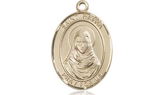 14kt Gold Filled Saint Rafka Medal Engraved Catholic Saint Jewelry