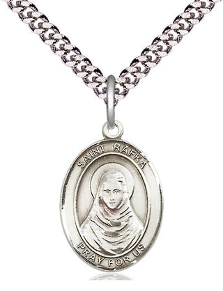 Pewter Saint Rafka Medal Religious Jewelry Engraved Catholic Saint Jewelry