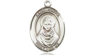 Sterling Silver Saint Rafka Medal Religious Jewelry Engraved Catholic Saint Jewelry