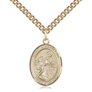 14kt Gold Filled Saint Nimatullah Medal Religious Jewelry Engraved Catholic Saint Jewelry