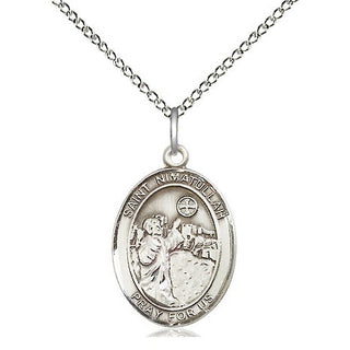 Sterling Silver Saint Nimatullah Medal Religious Jewelry Engraved Catholic Saint Jewelry