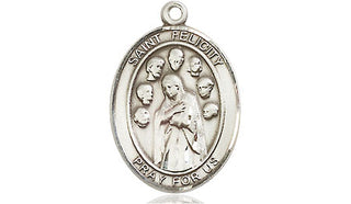 Pewter Saint Felicity Medal Engraved Catholic Saint Jewelry