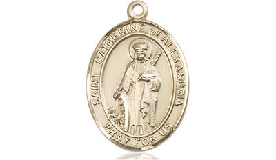 14kt Gold Filled St. Catherine of Alexandria Medal | Medium | Engravable